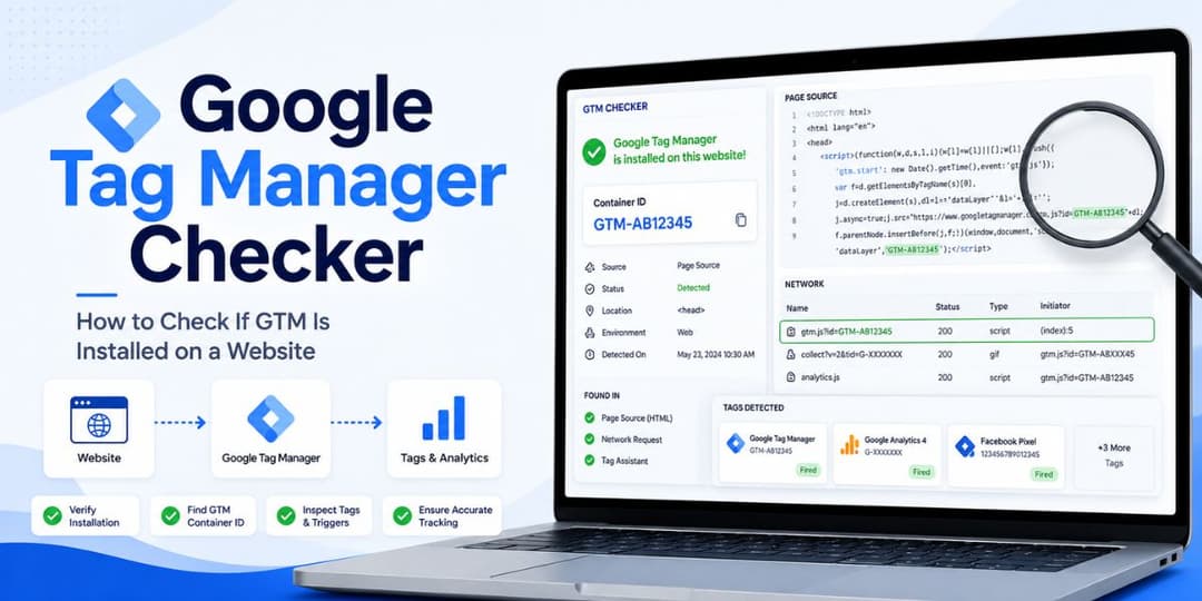 Google Tag Manager Checker Check if Gtm Is Installed